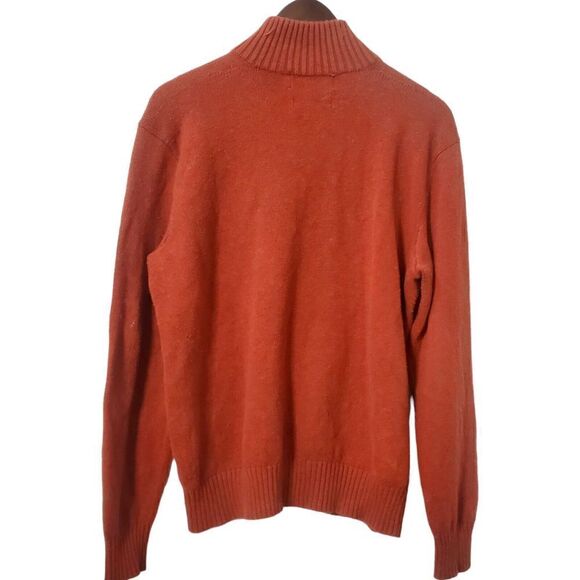 Vintage Polo Ralph Lauren Heavy Knit Pullover Sweater Size M Red Button Collar - Picture 5 of 11
